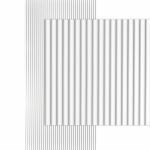 Decorative Ceiling Tiles - Ridges MirroFlex 4x8 / 4x10 Glue Up PVC 3D Wall Panels