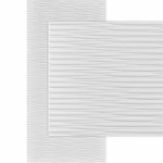 Decorative Ceiling Tiles - Sahara Horizontal MirroFlex 4x8 / 4x10 Glue Up PVC 3D Wall Panels