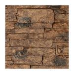 Decorative Ceiling Tiles - Ekena-49 x 25.5 x 1.25 Acadia Ledge Stacked Stone-Canyon Brown-Stonewall Faux Stone Siding Panel
