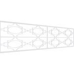 Decorative Ceiling Tiles - Gypsum Fretwork Wainscot Wall Paneling - (Pack of 4)