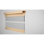 WoodnLite Doors & Sidelites - DR2S-FCH Header and Door Rails, No Lock, Square Rail, Floor Closer P - Style, Wide Header