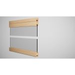 WoodnLite Doors & Sidelites - TSL2NS-BSL Sidelite Rails & Narrow Header