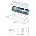 WoodnLite Doors & Sidelites - CRL Medium Duty 180º Hold Open at 90º Narrow Width Floor Mounted Closer