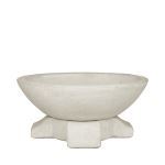 Jackson Pottery Pro - JCS-86727 Modern Bowl w/ Cross Pedestal, 25.5 in. Cast Stone / Concrete Planters