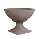 Jackson Pottery Pro - JCS-86725 Modern Bowl w/ Chartres Pedestal Cast Stone / Concrete Planters