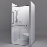 Freedom Showers By AP - 39" x 37½", ADA Transfer Shower, Left Valve - Model: APFQ3682BF75L