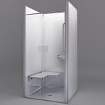 Freedom Showers By AP - 39" x 37½", ADA Transfer Shower, Right Valve - Model: APFQ3682BF75R