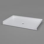 Freedom Showers By AP - ADA Roll-in Shower Pan, 64" x 40", Center, Title 24 - Model: APC6440BFPANC