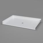 Freedom Showers By AP - ADA Roll In Shower Pan, 63" x 41", Center, Title 24 - Model: APC6342BFPANC
