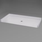 Freedom Showers By AP - 62 7/16" x 32 1/4", ADA Roll-in Shower Pan, Center - Model: APF6232BFPANC