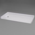 Freedom Showers By AP - 62 7/16" x 32 1/4", ADA Roll-in Shower Pan, Left - Model: APF6232BFPANL