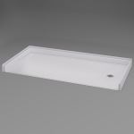 Freedom Showers By AP - ADA Roll-in Shower Pan, 62 7/16" x 32 1/4", Right - Model: APF6232BFPANR