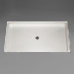 Freedom Showers By AP - 62 ½" x 32 ½" ADA Roll in Shower Pan, Acrylic - Model: APA6232BFPAN