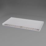 Freedom Showers By AP - 61" x 33", ADA Roll In Shower Pan, Trench Drain - Model: APF6234LDPANSS