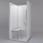 Freedom Showers By AP - ADA Transfer Shower, 38" x 38", Left Flange - Model: APC3838BF1PRF-L