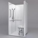 Freedom Showers By AP - ADA Transfer Shower, 38" x 38", Right Flange - Model: APC3838BF1PRF-R
