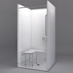 Freedom Showers By AP - 38 5/8" x 38 7/16", Accessible Transfer Shower - Model: APF3838BF4P