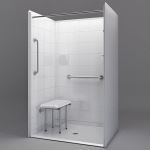 Freedom Showers By AP - 48" x 37" Freedom Accessible Shower - Model: APF4836BF4P