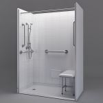 Freedom Showers By AP - 54" x 31" Freedom Barrier Free Shower, Left Drain - Model: APF5430BF5PL