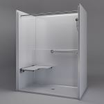 Freedom Showers By AP - 60" x 36" Freedom Accessible Shower, Left Seat - Model: APF6036BF1.25L