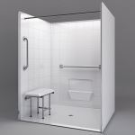 Freedom Showers By AP - 60" x 49" Freedom Accessible Shower, Multi-Piece - Model: APF6048BF5P
