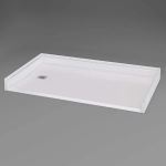 Freedom Showers By AP - Roll-in Shower Pan, 60" x 36", Left drain, INSPIRE - Model: APX6036BFPL