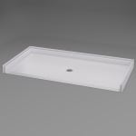 Freedom Showers By AP - 60" x 31" Freedom Accessible Shower Pan, Center Drain - Model: APF6030BFPANC