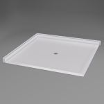 Freedom Showers By AP - 61" x 61" Freedom Accessible Corner Shower Pan - Model: APF6060BFPANDE