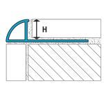 LATICRETE International, Inc. - Round Edge Profiles Made of Texture Coated Aluminum (RO4)