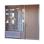 Special-Lite, Inc. - SL-19FR Rustic Wood Grain FRP/Stainless Steel Door