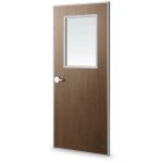 Special-Lite, Inc. - SL-19-1FR Contemporary Wood Grain FRP/Stainless Steel Fire-Rated Door