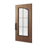 Special-Lite - SL-19 Rustic Wood Grain FRP Aluminum Hybrid Door