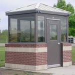 Little Buildings, Inc. - Guard Shack 8' x 10' Ready-to Brick With Standing Seam Roof