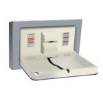 American Specialties, Inc. - 9018-9 Baby Changing Station, Horizontal - Stainless Steel, Surface Mounted