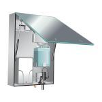 American Specialties, Inc. - 0661-1 Velare™ BTM System - Stainless Steel Cabinet with Frameless Mirror, Liquid Soap