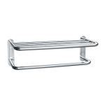 American Specialties, Inc. - 7311-B Towel Shelf with Towel Bar, Surface Mounted, Bright Finish