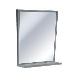 American Specialties, Inc. - 0537 Series Fixed Tilt Mirror with Shelf, Variable Sizes