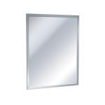 American Specialties, Inc. - 0600 Series Stainless Steel Inter-Lok Angle Frame Mirror - Variable Reflective Surfaces and Sizes