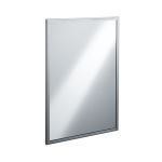 American Specialties, Inc. - 20650-B Series Roval™ Inter-Lok Stainless Steel Framed Mirrors - Tempered Glass, Variable Sizes