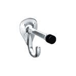 American Specialties, Inc. - 0714 Coat Hook and Bumper - Chrome Plated Brass - Surface Mounted