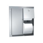 American Specialties, Inc. - 0032 Toilet Tissue Dispenser, Twin Hide-A-Roll - Partition Mounted