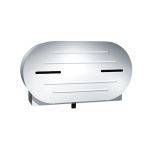 American Specialties, Inc. - 0040 Twin 9″ Jumbo Roll Toilet Tissue Dispenser - Surface Mounted