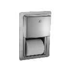 American Specialties, Inc. - 20031 Roval™ Twin Hide-A-Roll Toilet Tissue Dispenser - Semi-Recessed