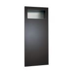 American Specialties, Inc. - 6474-41 Piatto™ Completely Recessed Waste Receptacle - Matte Black Phenolic Door