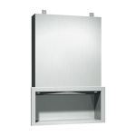 American Specialties, Inc. - 0436 All Purpose Cabinet (Concealed Body for Mounting Behind Mirrors) - Shelves and Towel Dispenser