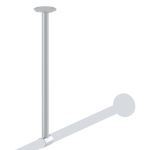 American Specialties, Inc. - 1204-C Ceiling Mounted - 1-1/4” DIA. Shower Rod Support