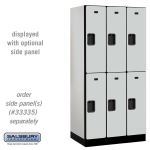 Salsbury Industries - 12" Wide Designer Wood Lockers - Model # 32361GRY