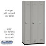Salsbury Industries - 12" Wide Single Tier Heavy Duty Plastic Lockers - Model # 41368GRY