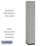 Salsbury Industries - 12" Wide Four Tier Heavy Duty Plastic Lockers - Model # 44168GRY