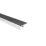 American Safety Tread Co. - Type 8511 Ribbed Abrasive Stair Nosing - Sloped Riser Steel Pan Stairs